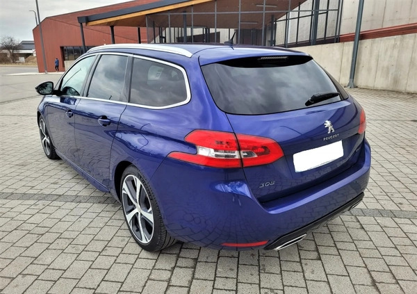 Peugeot 308 cena 55600 przebieg: 168000, rok produkcji 2016 z Chojnów małe 781